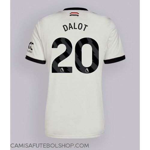 Camisa de time de futebol Manchester United Diogo Dalot #20 Replicas 3º Equipamento 2024-25 Manga Curta